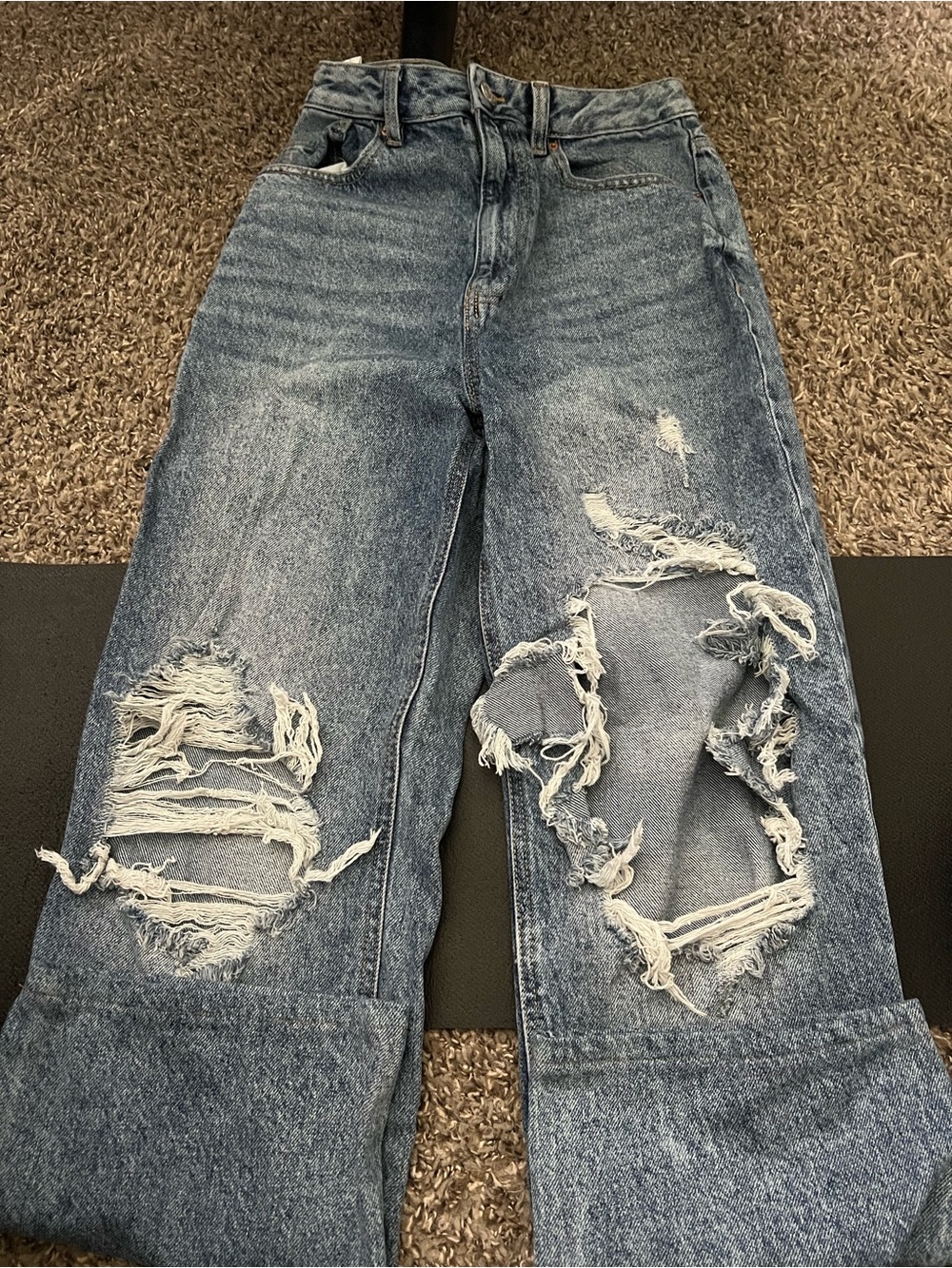 PacSun Distressed Boyfriend Jeans - Blue